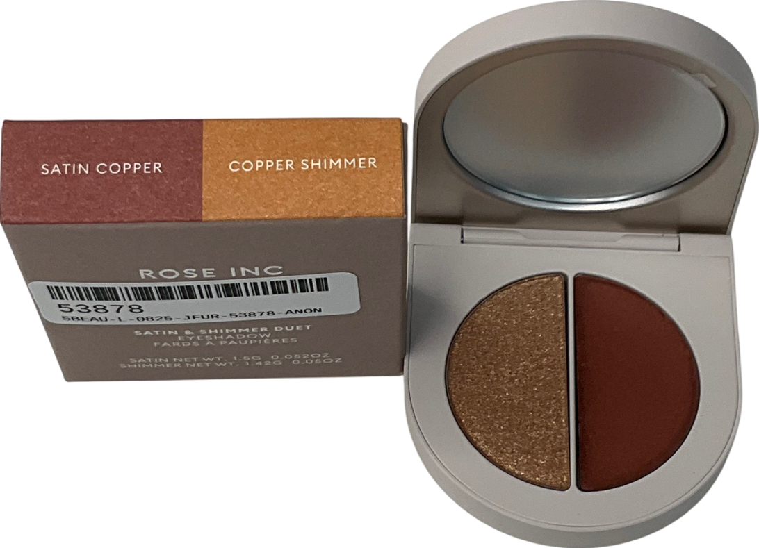 ROSE INC Eyeshadow Shimmer Duo Satin Copper 1.5