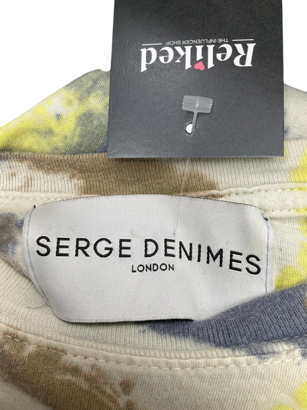 Serge DeNimes Multicoloured Tie Dye Effect T Shirt UK L
