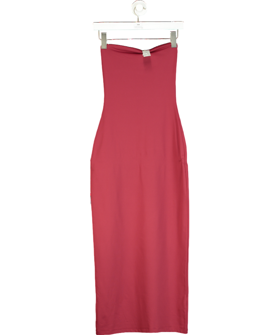 Aritzia Red Contour Second-skin Maxi Tube Dress UK S