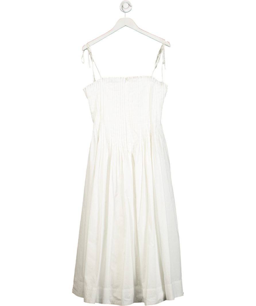ASOS White A Line Midi Dress UK 8