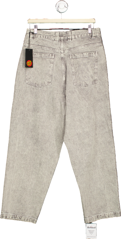 Santa Cruz Light Grey Big SC Jeans 30