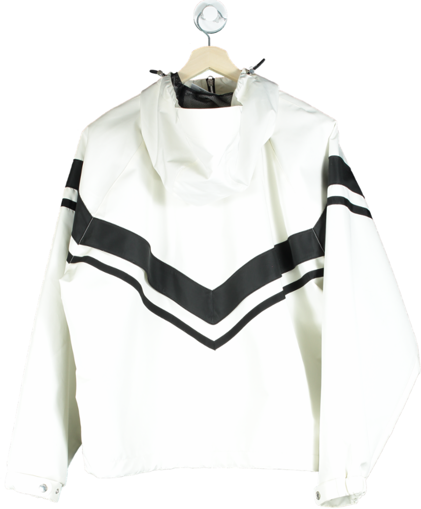 KHRISJOY White / Black Logo-Printed Jacket ONESIZE