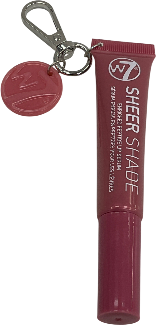 w7 Sheer Shade Lip Gloss With Key Ring Dusk Petal 10ml