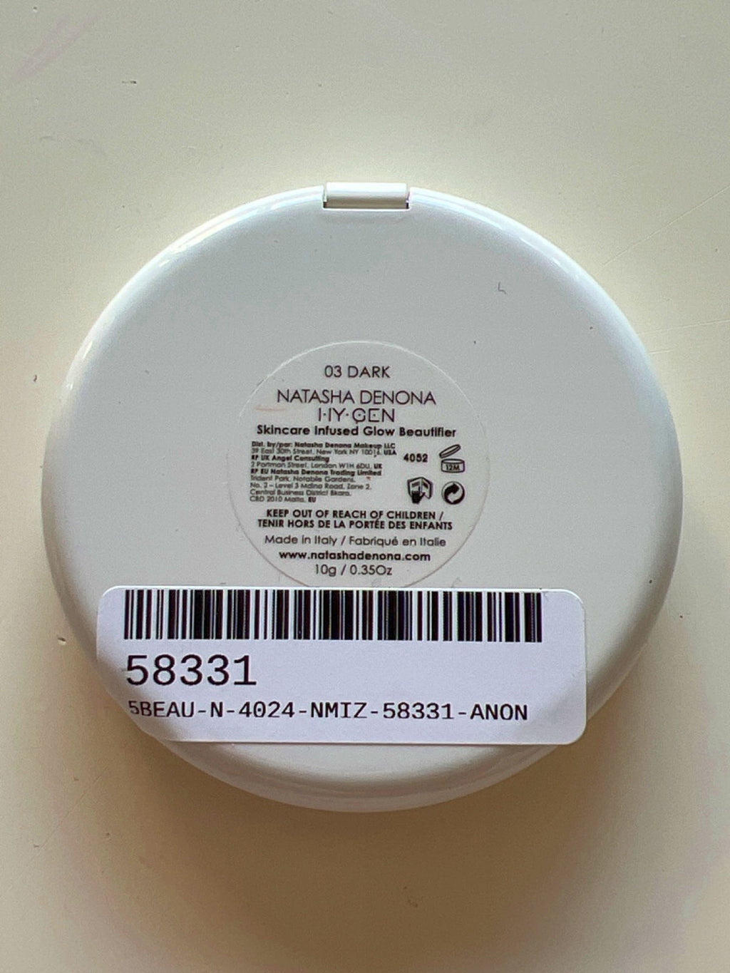 Natasha Denona Skincare Infused Glow Beautifier 03 Dark 10g