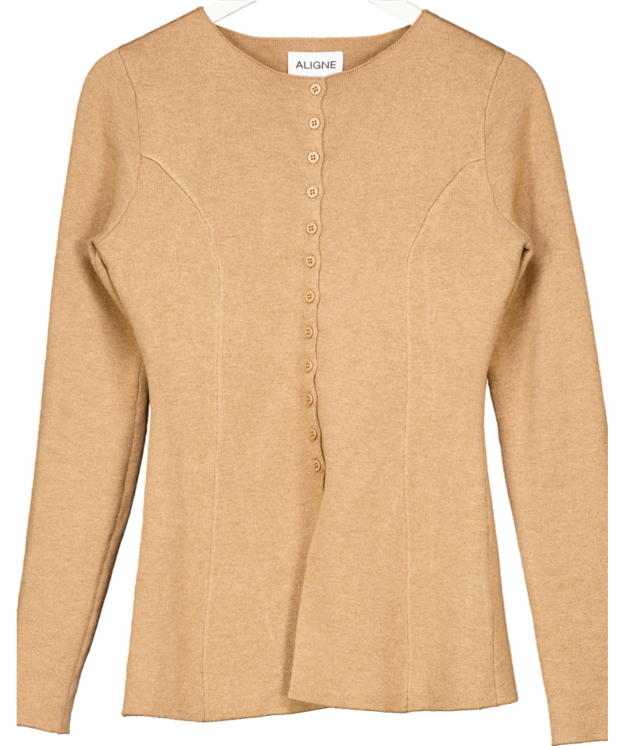 Aligne Beige Daphne Waisted Knit UK 8