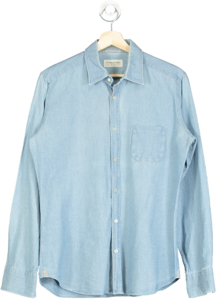 Tintoria Mattei Light Blue Denim Shirt UK 40