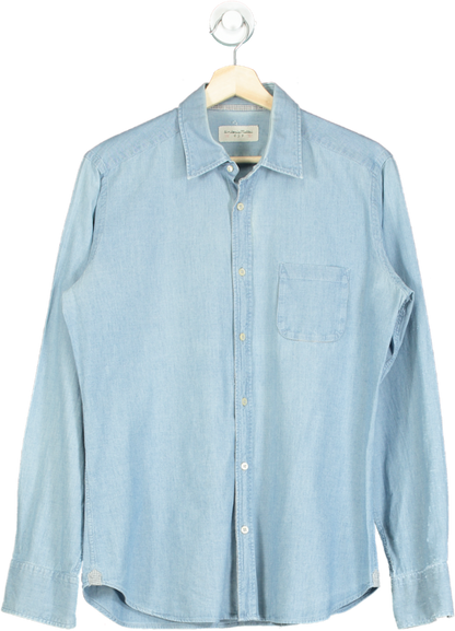 Tintoria Mattei Light Blue Denim Shirt UK 40