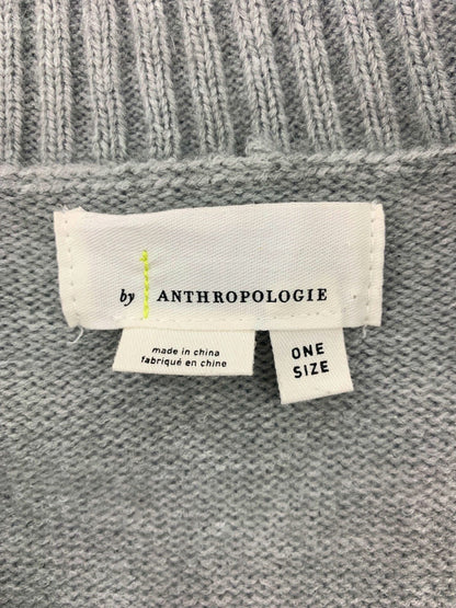 Anthropologie Grey Knit Sleeveless Vest One Size