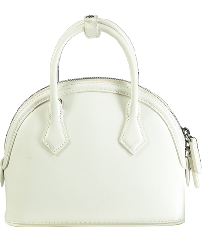 MCM White Tracy Tote In Visetos Leather Mix One Size