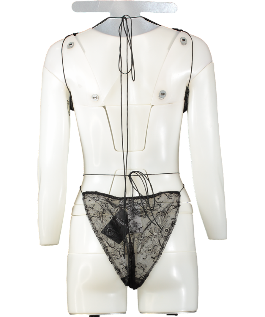 Victoria Beckham Lace Bodysuit In Black UK 4