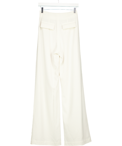 Outfit Of The Day Cream Pleated Wide Leg Pants UK S