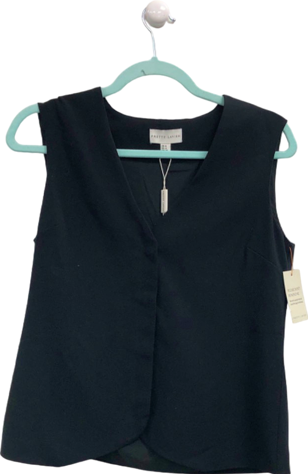 Pretty Lavish Black Sleeveless Top UK 6