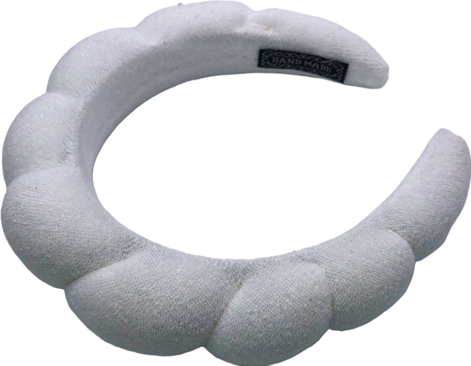 Unbranded White Handmade Headband One Size