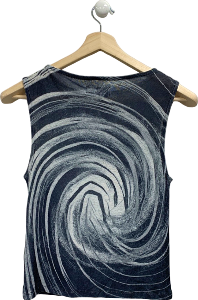 Collusion Grey Swirl Print Sleeveless Top UK M
