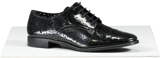 Tod's Black Lace Up Monogrammed Shoes UK 6 EU 39 👠
