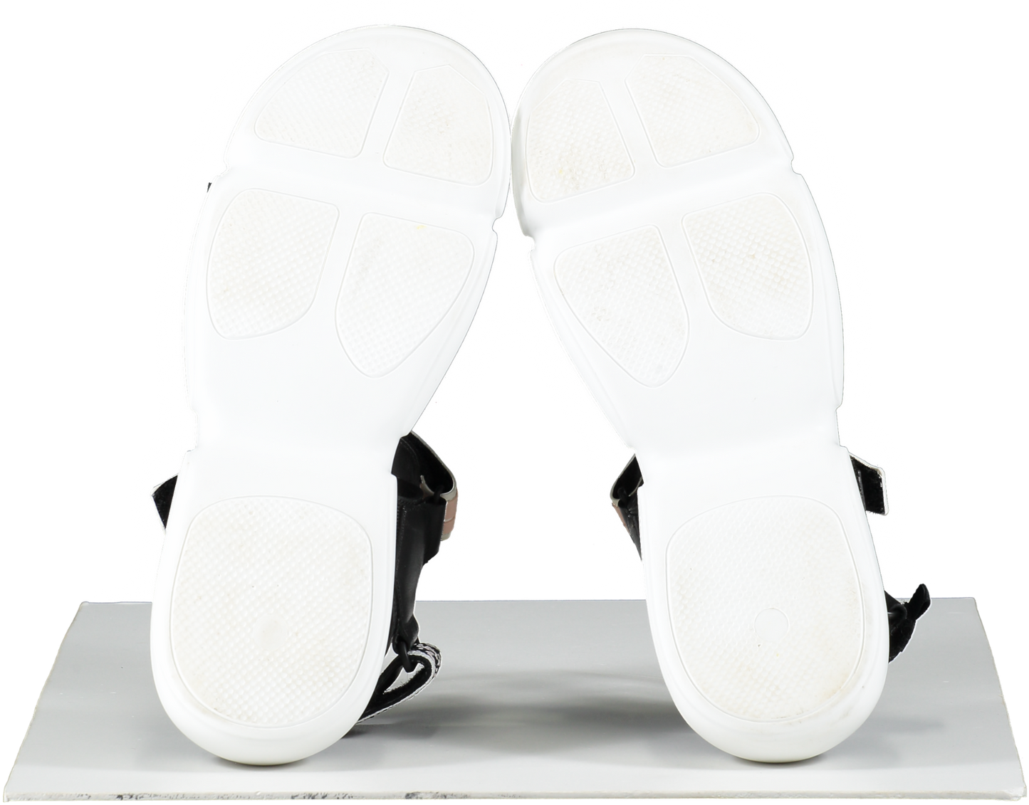 Prada Black Cloudbust Velcro Logo Sandals UK 6 EU 39 👠