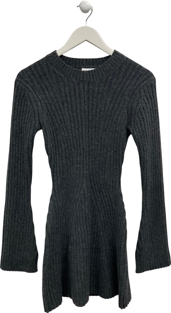 H&M Grey Rib Knit Dress UK XS