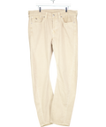 True Religion Jack Cream Beige Baggy Stitch Jeans W38