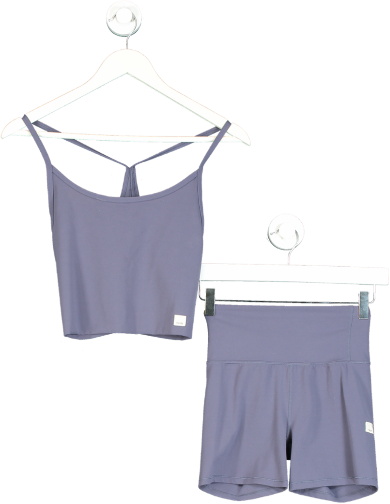 Vuori Purple Tank Top and Shorts Set UK S