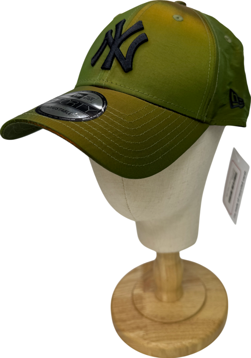 New Era Green 9forty Ny Yankees Hypertone Nylon-blend Cap One Size