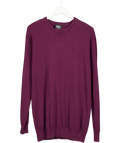 2Tall Purple Tall Crew Neck Knit Jumper UK L