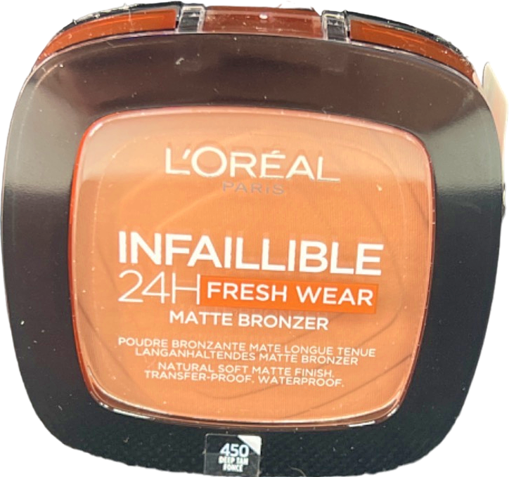 L'Oréal Paris Infallible 24H Fresh Wear Matte Bronzer Deep Tan No Size