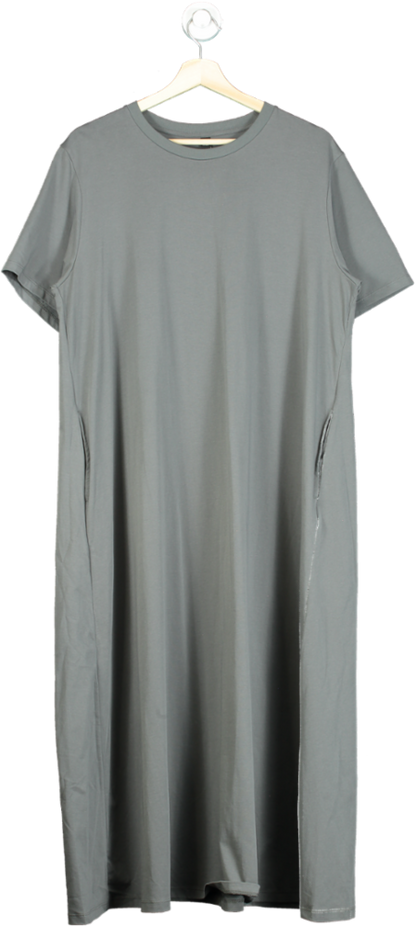 UNIQLO Grey AIRism Crew Neck Maxi Dress UK XL