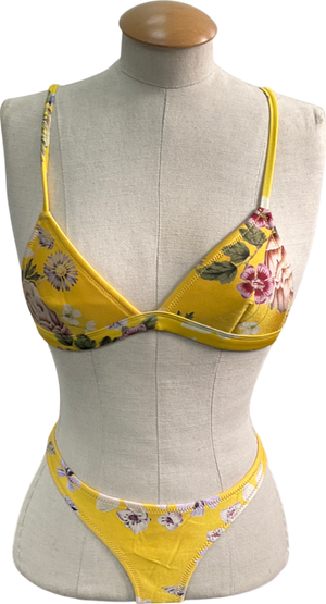 Triangl Bikinis Yellow Delilah Bikini Set UK S