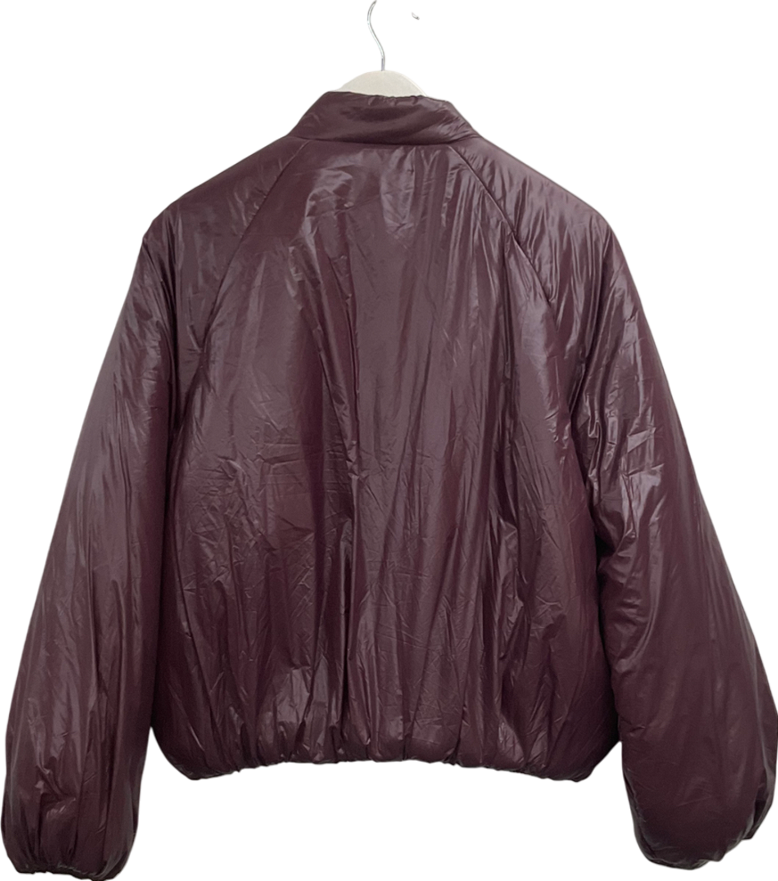 boohoo Purple Quilted Puffer Coat UK 10