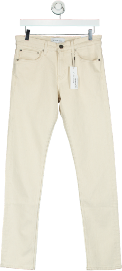 Calvin Klein Beige Skinny Jeans UK W30