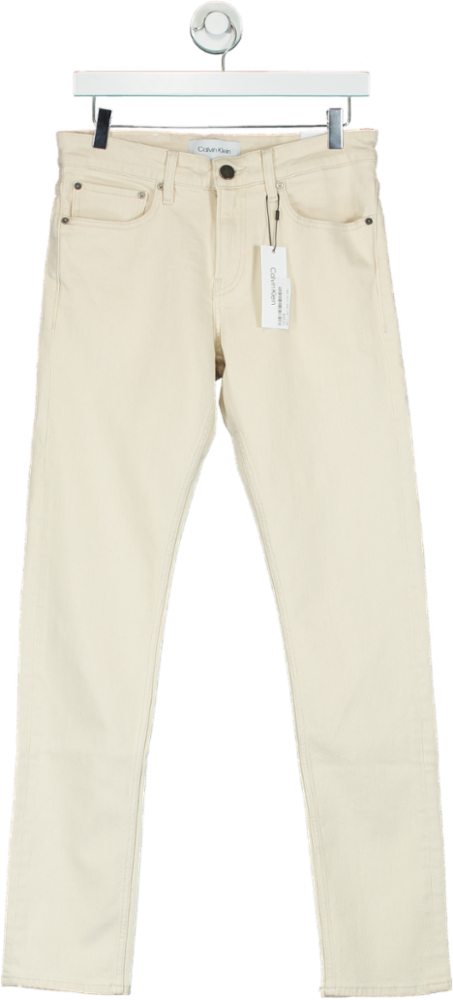 Calvin Klein Beige Skinny Jeans UK W30