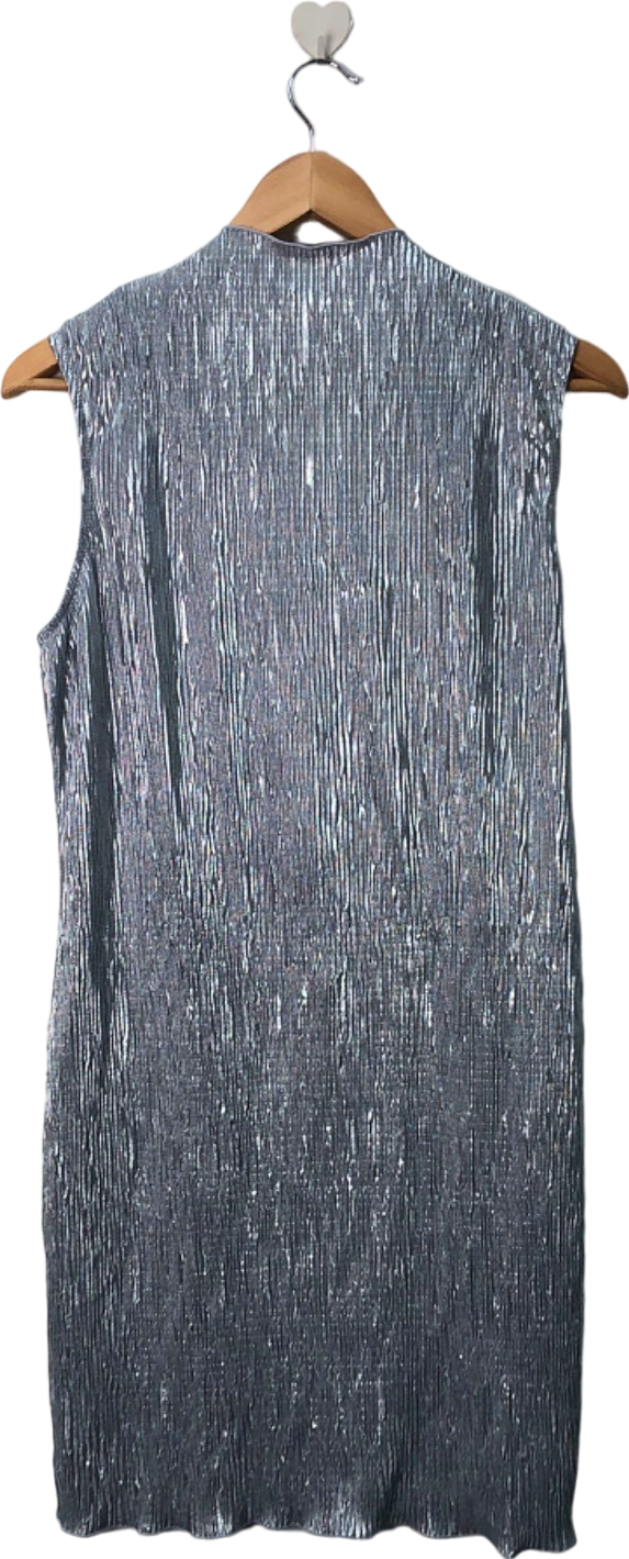 Vero Moda Silver SNADA SL Highneck CK Mini Dress M