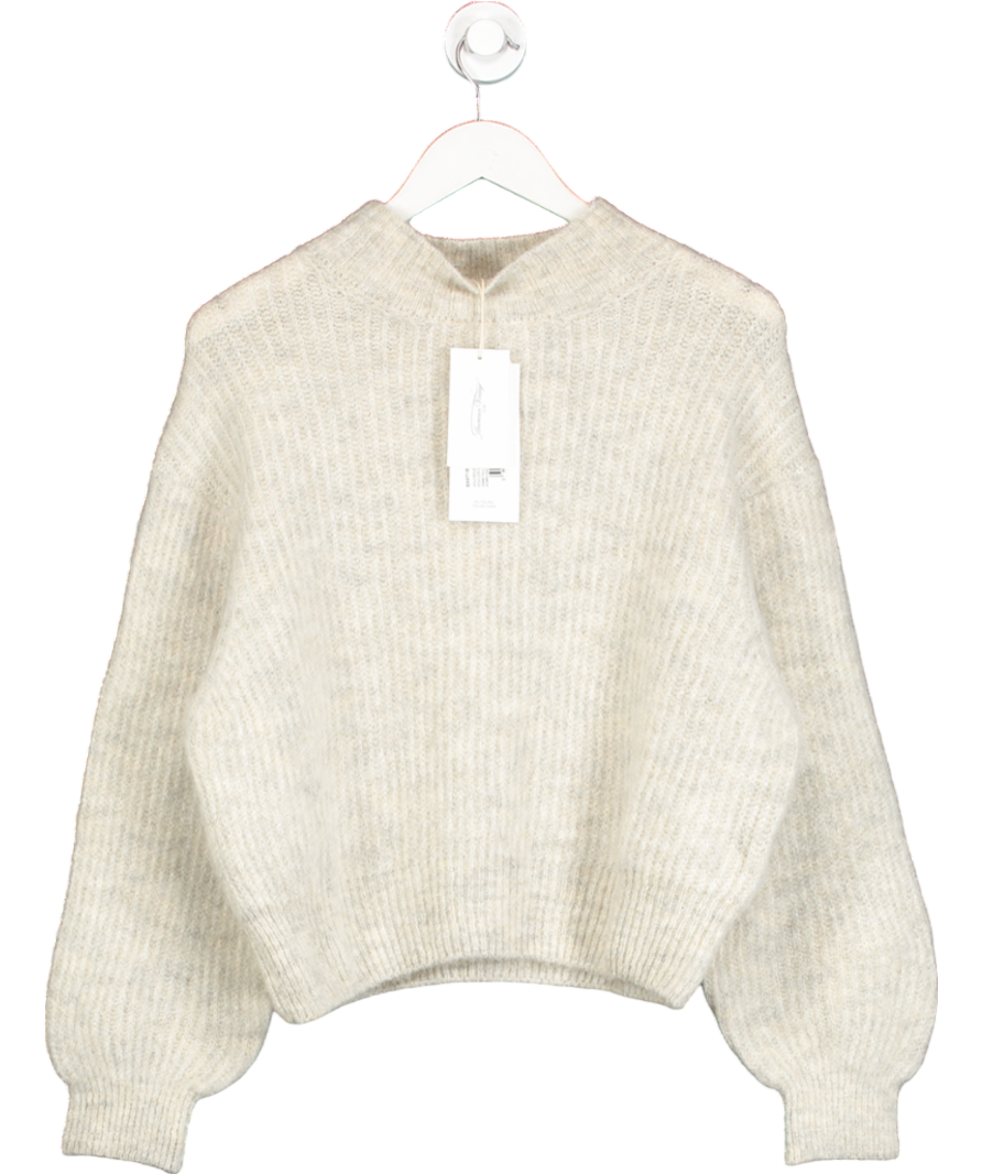 American Vintage Super Soft Grey Melange East Italian Yarn Jumper UK M