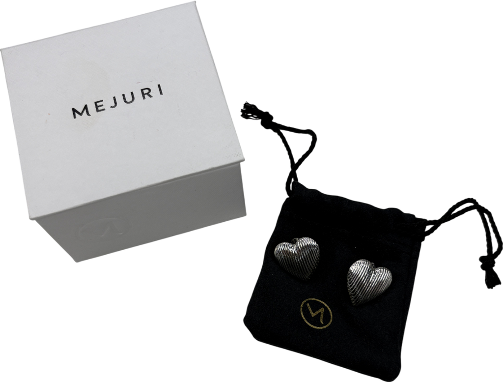 Mejuri Sterling Silver Big Puffy Heart Studs