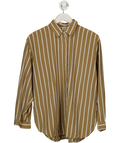 Arket Brown Striped Oversized Shirt UK 10