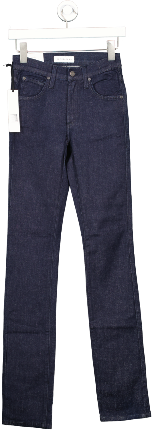 James Jeans Dark Blue Hunter High Rise Straight Leg Trinity Jeans W24