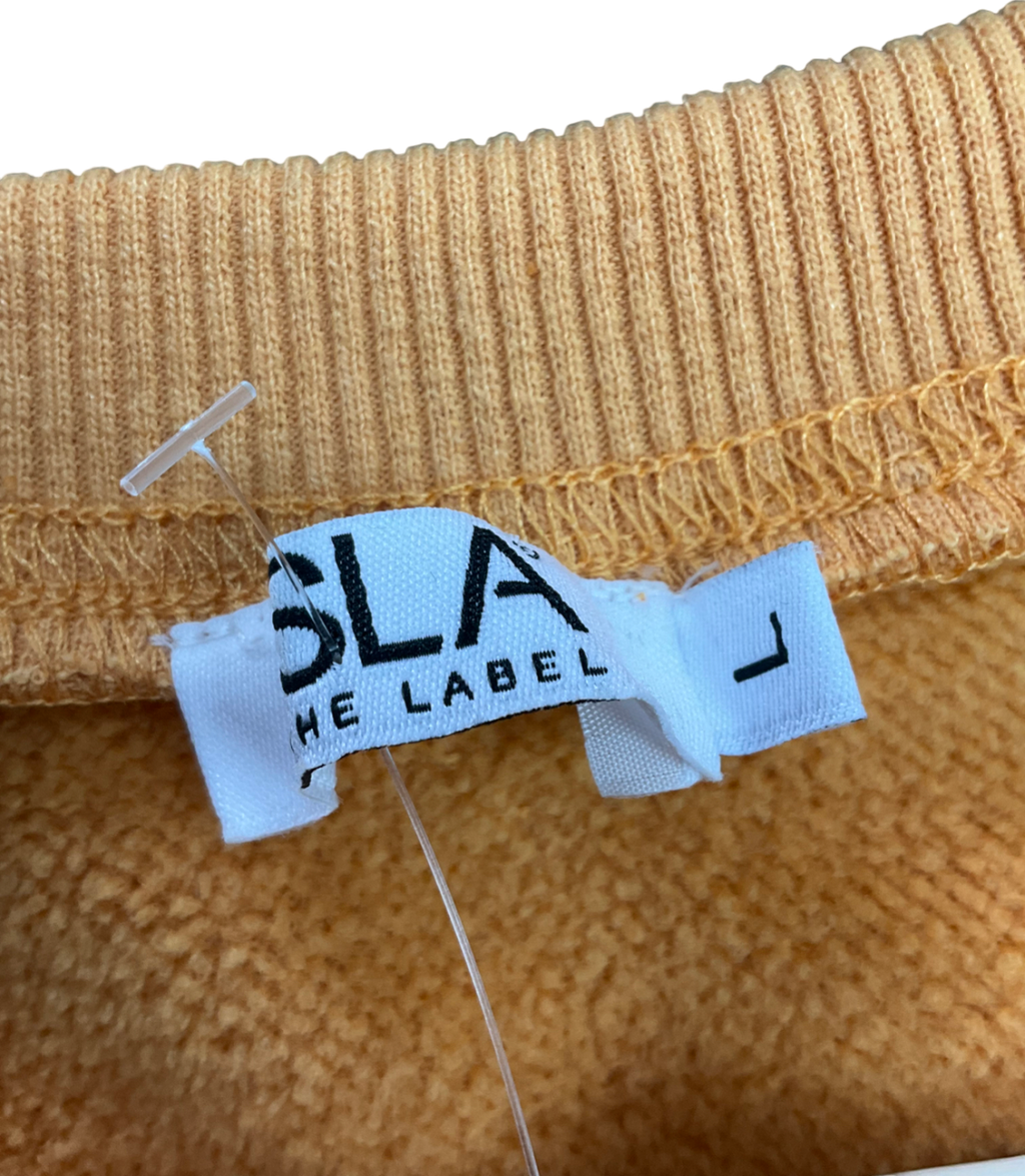 SLA the label Orange Cotton sweatshirt UK L