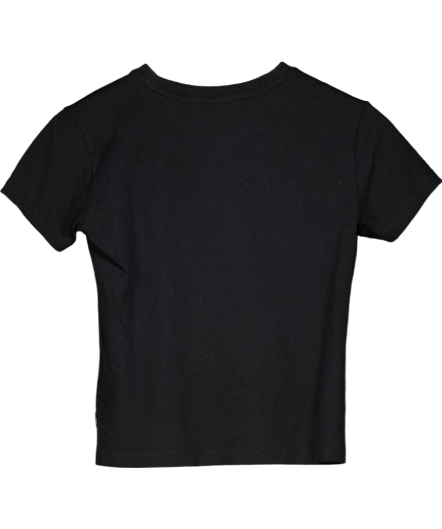 Superdry Black Boxy Fit Tshirt UK 8