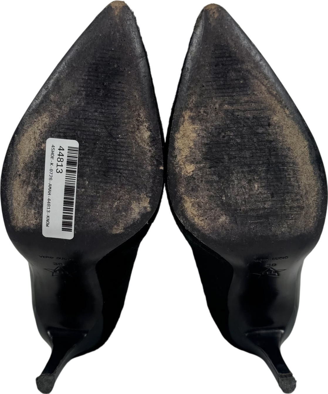 Rosamund muir Black Paulina Dou Texture Dark Boots UK 5 EU 38 👠