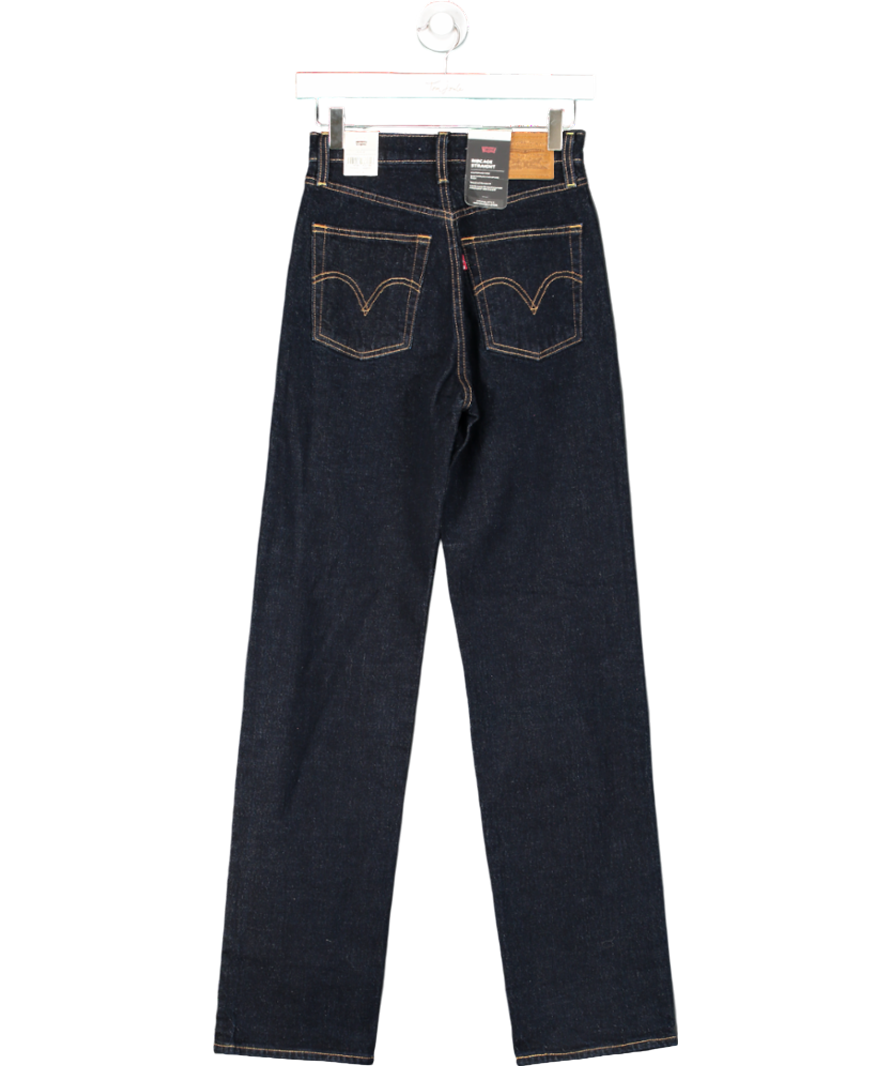 LEVI"S Blue Ribcage Straight Jeans L32 W25