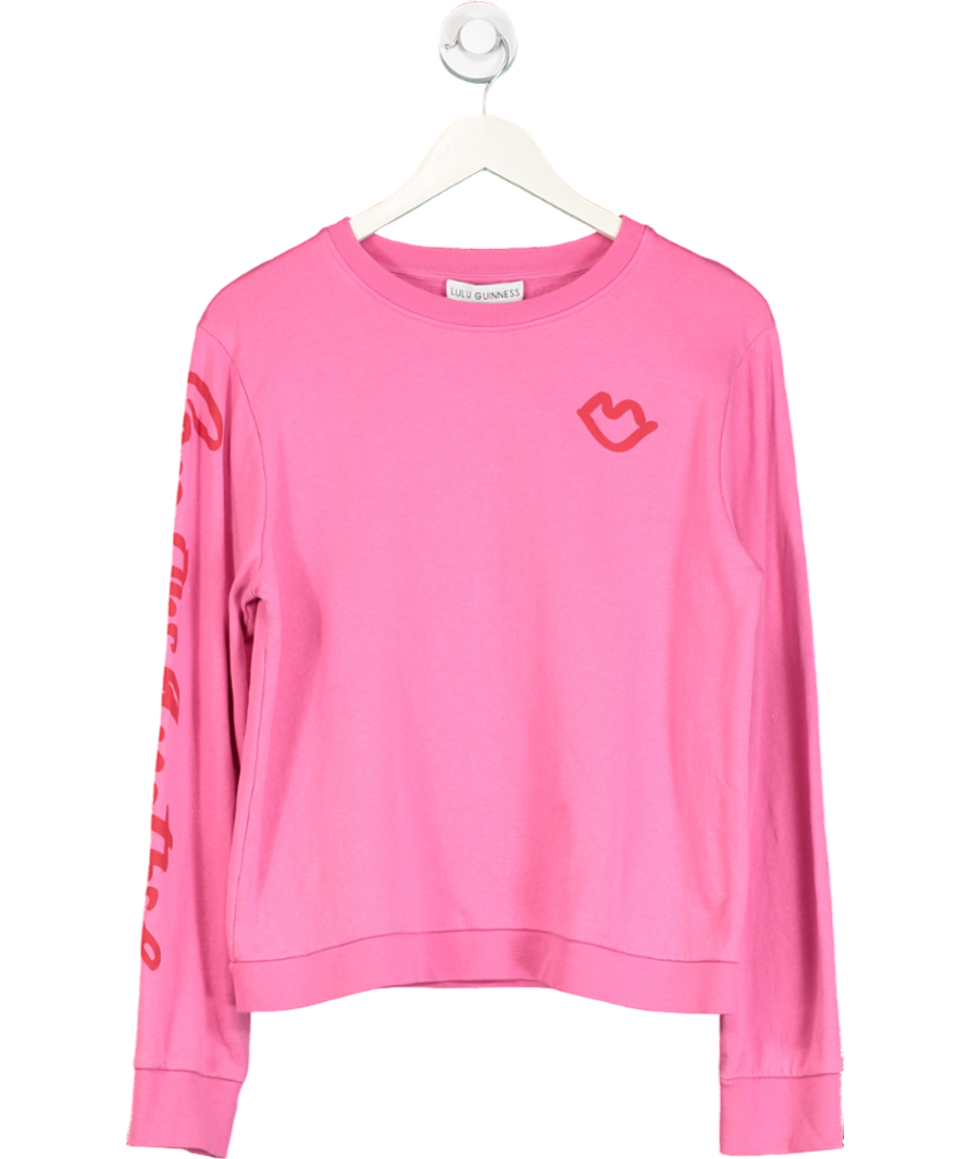 lulu guinness Pink Lips Sweatshirt UK M