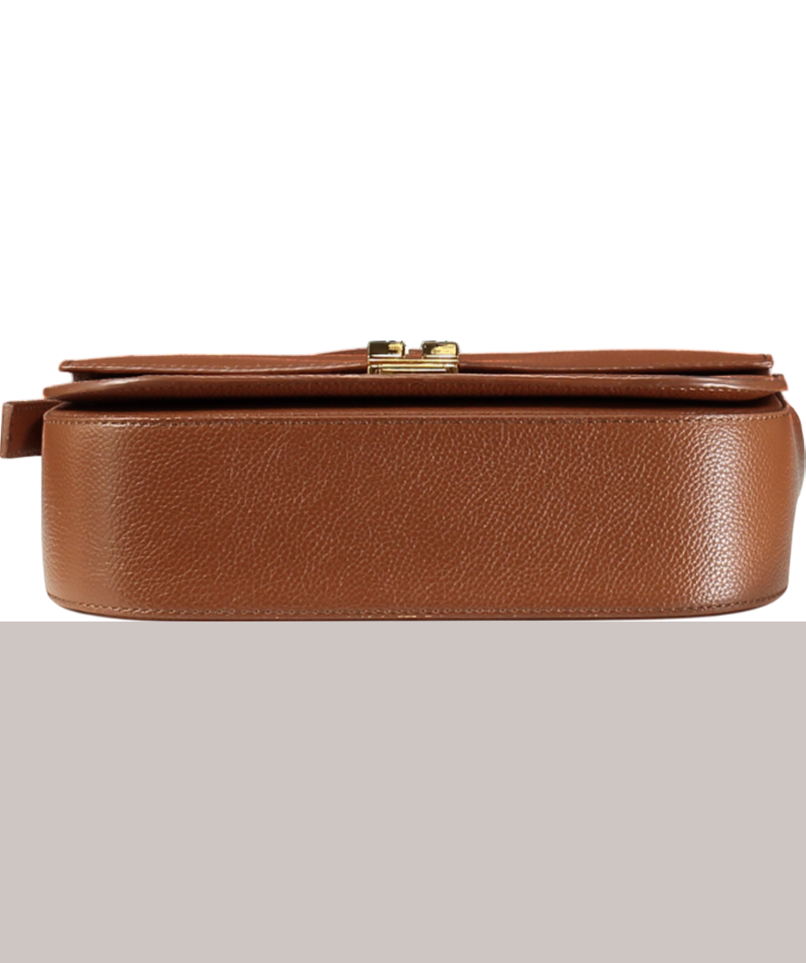 Demellier London Brown The Vancouver Leather Crossbody Bag