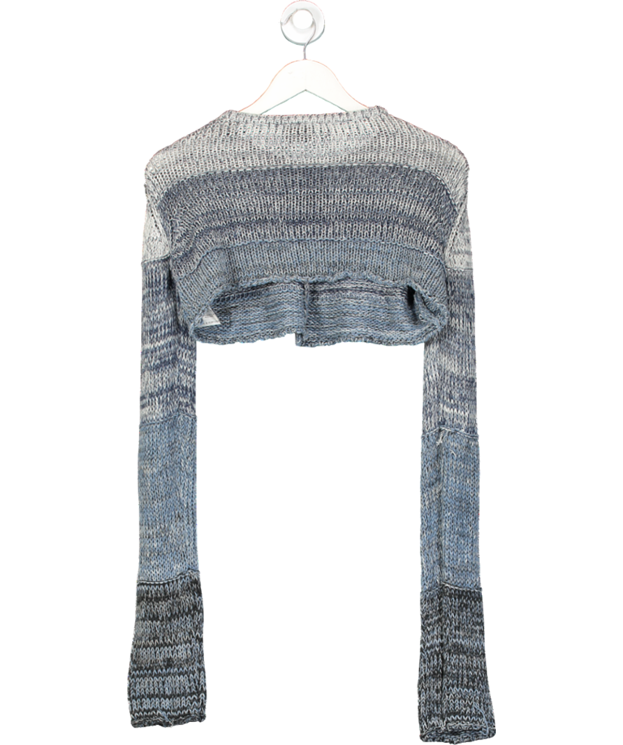 Minga London Blue Cropped Ombre Cardigan UK S