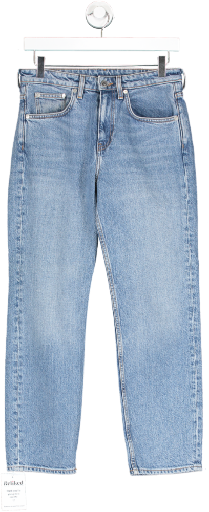 Arket Blue Jade Slim Stretch Cropped Jeans W27