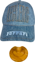 Ferrari Blue Charles Leclerc Denium Baseball Cap One Size