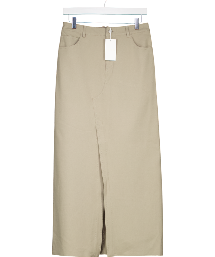Kookai Beige Berlin Maxi Skirt UK 8