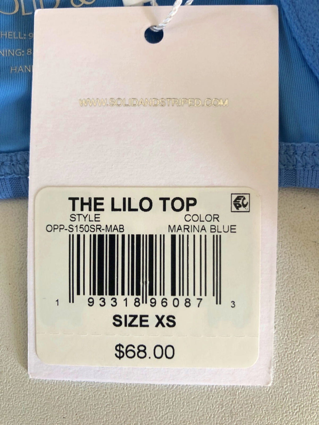 Solid & Striped Marina Blue The Lilo Top XS
