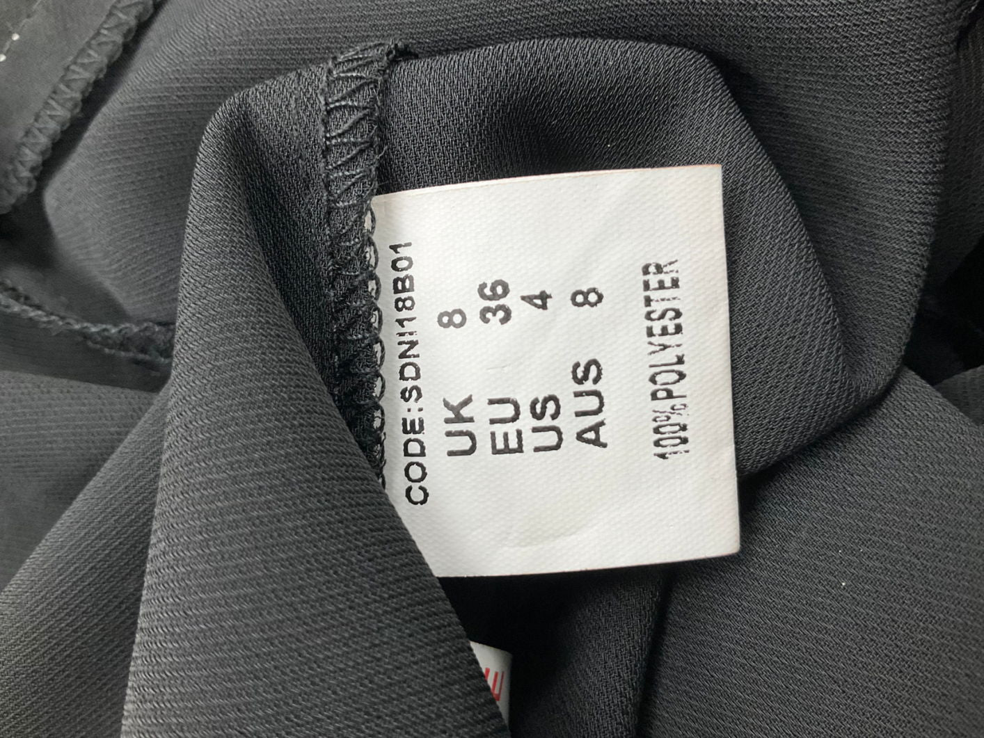 Diffuse Black Longline Shirt And Trouser Set UK 8