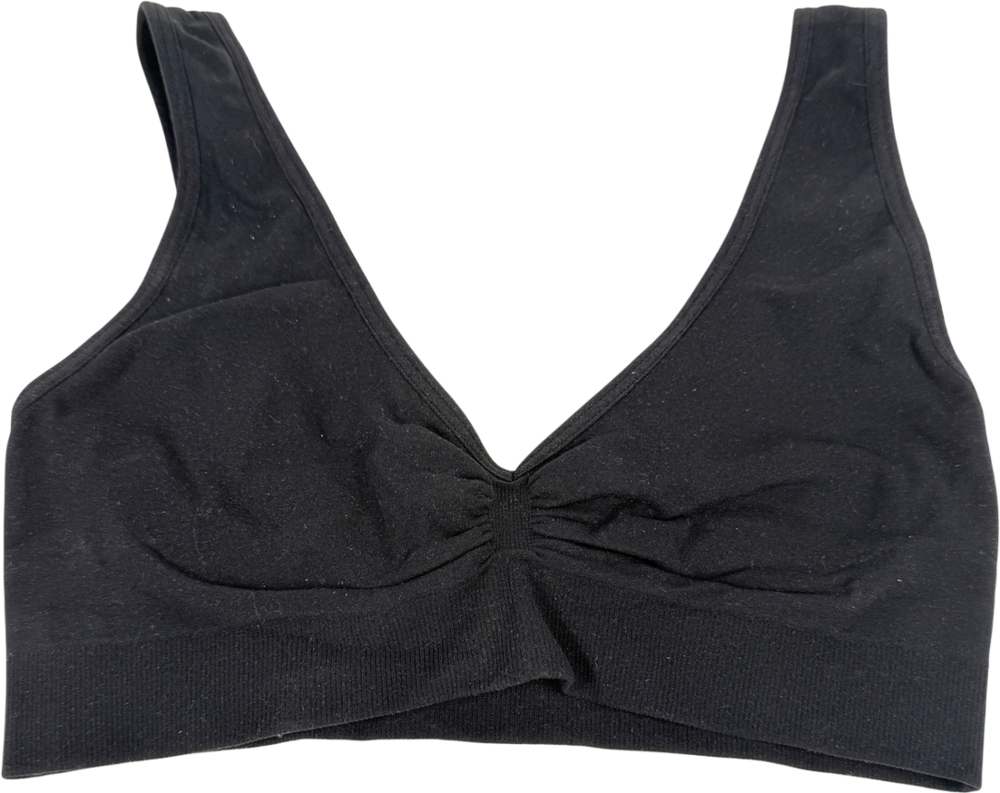 Commando Black Ballet Body Racer Back Bralette UK S/M
