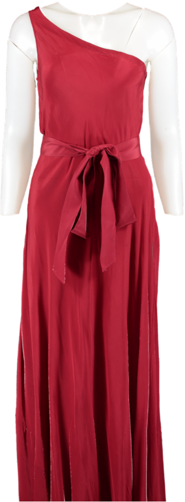 Alexandra Miro Red Odetta One Shoulder Dress UK M